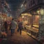 Placeholder: Insanely detailed photograph of an “artitcture plans of a city market on mainstreet” with intricate lights, intricate embroidered band, hyperdetailed painting by Ismail Inceoglu Huang Guangjian and Dan Witz CGSociety ZBrush Central fantasy art album cover art,8K, hdr, romantic, mysterious, ominous, flowers, jewelry, steam,oil,cafe,street vendor,steamship,D&D