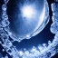 Placeholder: celestial, reflection, ice crystals, snow, icicles