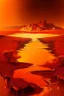 Placeholder: golden bloody landscape