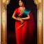 Placeholder: Full body portrait, painting, medium shot lady Indo-Classical art