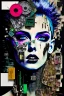 Placeholder: Ultra detailed medium portrait painting of anxiety , torn up collage of clippings, broken circuitry background, matrix effects, punk visual art, punk art aesthetic, graffiti art, pop surrealism, collage art, cluttered paint glitches