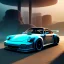 Placeholder: fullbody Drawing of 'Porsche 959'intricate detail,by andrea bonelli,Kilian Eng,Ohrai,evan lee,three quarters view, Futuristic Vehicle design study, toned colors,16k