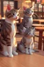 Placeholder: Cute CGI cats in a pub