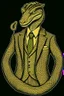 Placeholder: Mythical serpent dressed in a suit