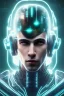 Placeholder: cyberpunk, head, men, portrai, tron