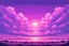 Placeholder: Symmetric Purple SKY WITH CLOUDS BACKGROUND Pixel Art