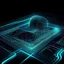 Placeholder: lowpoly simulation wireframe fingerprint circuit trace