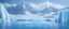 Placeholder: Podium ice water background product snow 3D mountain platform sea. Ice podium water cool cold glacier winter landscape frozen nature iceberg arctic scene blue light display abstract sky ad refreshing.