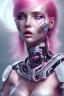 Placeholder: cyborg, pink hair, sexy, perfekt, real, dream