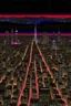 Placeholder: birds eye view of tokyo at nigh in the style of hiroku ogai