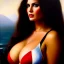 Placeholder: portrait of beautiful busty Julie from heavy metal fakk 2 painting by Brom , oil on canvas, cinematic composition, extreme detail,fit full head inside picture,8k