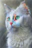 Placeholder: white cat