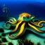 Placeholder: Giant Octopuss underwater by van Gogh 8k