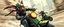 Placeholder: robotic ai pirate ninja in the style of fallout 4 hi speed rocket ship on leaning scooter in a swing, coated rat gremlin captain in high speed pursuit among neon spy vs spy rat cyber soldiers, with background motion blur, airbrush and pen outline, in the style of Fallout 4 and Cyberpunk and GTA5, huge sun glasses with mirror reflection, tounge out
