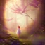 Placeholder: forest in flower girl,fantasy art, Special Lighting, Background. Solid color, forest