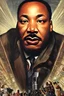 Placeholder: clear portrait of martin luther king having a rap battle, cottagecore!!, detroit hood background hyper detailed, character concept, full body, dynamic pose, elegant, intricate, highly detailed, digital painting, artstation, concept art, smooth, sharp focus, illustration, art by artgerm and greg rutkowski and alphonse mucha