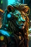 Placeholder: lion cyberpunk