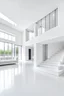 Placeholder: interior of a luxurious house with white interior,