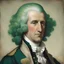 Placeholder: george washington with green hair