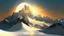 Placeholder: an ivory mountain with an icy sun behind it