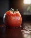 Placeholder: wet tomato, white background, eye level view, long shot, realistic image, smooth,, unreal engine 5, ray tracing, RTX, lumen lighting, ultra detail, volumetric lighting.