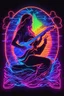 Placeholder: women in playing a guitar, neon art style, neon art, neon music notes, neon coloring, blacklight poster, blacklight neon colors, (neon colors), neon digital art, colorful neon lighting, neon lighting, the god of music, stylized neon, synthwave image, psychedelic black light style, made of neon light, neon background