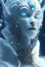 Placeholder: Snow alien ,hyper detailed, digital art, trending in artstation, cinematic lighting, studio quality, smooth render, unreal engine 5 rendered, octane rendered, art style by klimt and nixeu and ian sprigger and wlop and krenz cushart