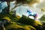 Placeholder: unicorn stand on a rock, forest, 8k resolution, high-quality, fine-detail, intricate, fantasy art, detailed matte, volumetric lighting, illustration, 3D