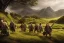 Placeholder: hobbits in the shire scenery landscape, lord of the rings, highly detailed, higly-detailed symmetric faces, perfect lighting, perfect composition, 4 k, artgerm, derek zabrocki, greg rutkowski