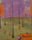 Placeholder: A purple swamp with rotten pumpkins painted by Paul Klee