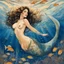 Placeholder: [art by Milo Manara] In the depths of the sea, a captivating mermaid emerges, her form a fusion of sensuality and aquatic allure. Iridescent scales adorn her lower half, blurring the line between woman and fish. Suggestive tattoos embellish her body, revealing a lack of inhibitions and inviting exploration. Her captivating gaze holds untamed desires and secrets within, igniting passions. With graceful movements, she embodies seduction and liberation, blurring boundaries and embracing the extraor