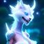 Placeholder: beautiful white sparkling cristaline creature side view whole body, 8k resolution, ultra hyperdetailed, Unreal Engine 5, ultra colourful, very small details, realistic, realistic lighting