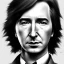 Placeholder: high-quality, fine-detail close-up pen and pencil sketch of young alan Rickman as Severus Snape, portrait, 8k resolution, intricate, digital art, detailed matte painting, photorealistic, volumetric lighting, Rafael Augusto, Juan Francisco Casas, Anne Dittman, Anne Stokes, greg rutowski