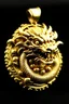 Placeholder: A Japanese gold old dragon pendant
