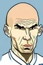 Placeholder: Zinedine Zidane French soccer player cartoon 2d