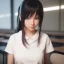 Placeholder: Anime girl studying in the classroom, unreal engine 5 --ar 2:1