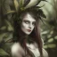 Placeholder: Portrait of beautiful girl, plant, metal, feathers, Dryad, fae, sidhe, ominous, nature, plants, wildflower, facepaint, dnd character portrait, intricate, oil on canvas, masterpiece, expert, insanely detailed, 4k resolution, retroanime style, cute big circular reflective eyes, cinematic smooth, intricate detail , soft smooth lighting, soft pastel colors, painted Renaissance style, 800mm lens