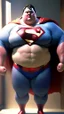 Placeholder: fat superman, ultra realistic, 4k, ultra detail, full body, full picture,