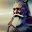 Placeholder: Viking theme, a younger woman sitting next to a 50-year-old man, portrait, 8K, close-up face, anatomically perfect face, Highly detailed stunning full frame portrait, misty and cloudy atmosphere