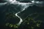 Placeholder: mountain river jungle cloudy dark view from above