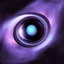 Placeholder: purple black hole in space