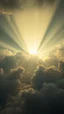 Placeholder: A huge beam of light above swirling clouds, emerges from the heart of a raging storm. Turbulent winds of steam swirl around the sun lit by shafts of sunlight that cast dramatic shadows on the A beautiful eye High quality 16k cinematic scene and great photography