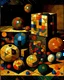 Placeholder: cubes, spheres and polyhedrons by Klimt