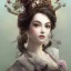 Placeholder: princess in ball gown with a mouse on her head, By Huang Guangjian, Karol Bak, Georg Friedrich Kersting, Eugene de Blass, Arthur Rackham. Head and shoulder portrait, perfect body, 16k resolution photorealistic concept art portrait dynamic lighting hyperdetailed intricately detailed Splash art trending on Artstation triadic colors volumetric lighting, Greg Rutkowski