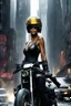 Placeholder: The streets of Mega City One were alive with the constant hum of activity, but in the midst of the chaos, a figure stood tall and resolute. Halle Berry, part of the judges' team, commanded attention as she surveyed the sprawling metropolis. The helmet, a symbol of authority and unwavering justice, rested firmly on Berry's head, obscuring her features but amplifying the aura of power that surrounded her. The citizens of Mega City One couldn't help but be drawn to her presence, instinc