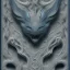 Placeholder:  intricate silverblue frame, ultra detailed, extrem embossed, single color background