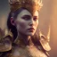 Placeholder: badass female queen of war, beautiful figure, wearing hyper detailed armor,extraordinary, sharp focus,macro lens, intricate filigree metal design, full body portrait, cinematic, unreal engine 5, 8k, hyper realistic. Volumetric lighting, unreal engine 5 ,hyper elegant,hyperphotorealistic, epic composition,bokeh, cinematic lighting, hyperphotomaximalist, masterpiece