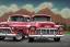 Placeholder: a true-to-life 1955 Chevrolet 3100, classic wheels, twin-color finishing, centered, intricate, extreme detailed, photorealism, center view, stylized random background, pivot on chevrolet, pen and color marker painting by cheryl kelley