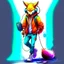 Placeholder: Illustrative sketch of a humanoid fox in music with headphones, full body, ultra quality, hyper detailed, graffiti, concept art, maximalism, 8k