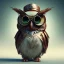 Placeholder: Steampunk Owl, extreme detail, Photorealism, macro lens 70mm,bokeh, cinema4d, HDR, 8k, unreal engine 5